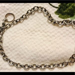 Authentic Judith Ripka 925 18 in. Toggle Necklace